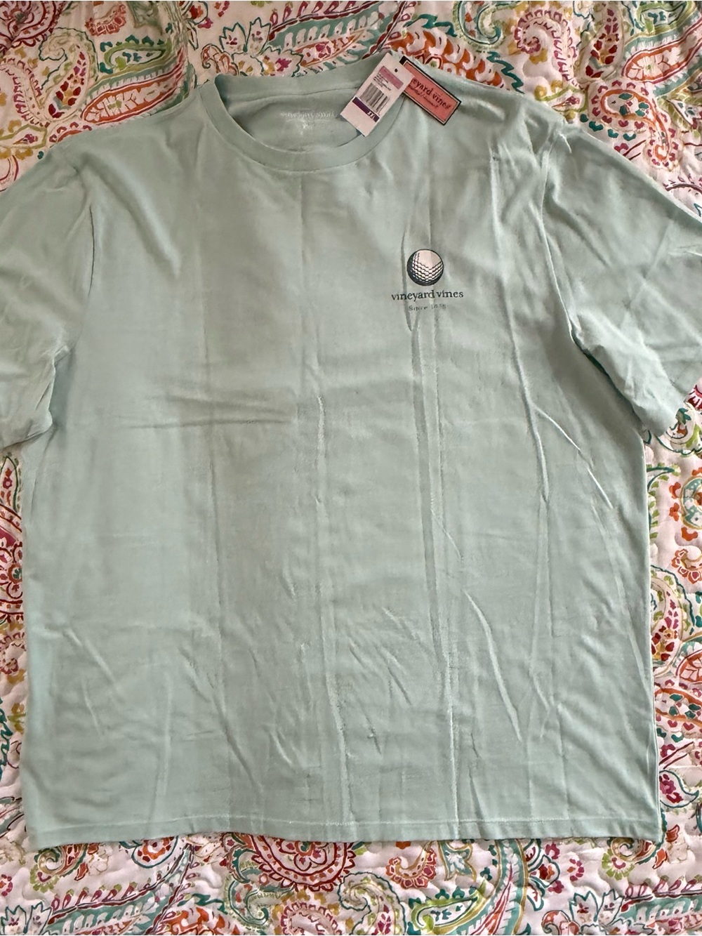 Vineyard Vines Seafoam Short-Sleeve Logo Tee